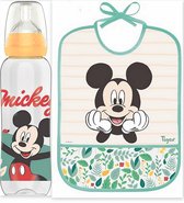 Tigex | Disney | Mickey set: fles 330 ml+ slabbetje | 6+m | 6+ m