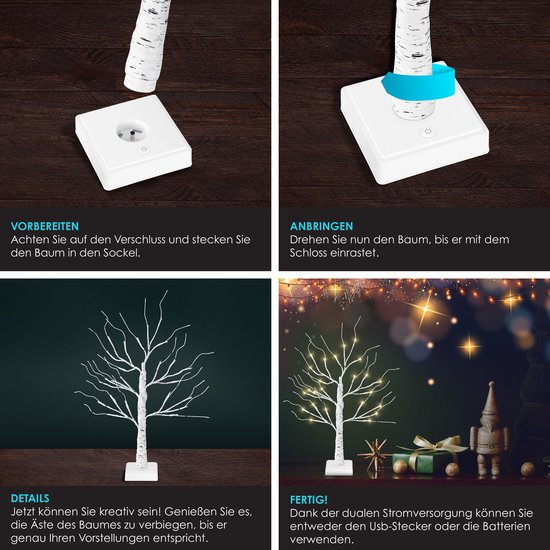 Lampadaire LED, branches lumineuses 