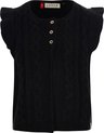 LOOXS Little 2332-7314-099 Meisjes Sweater/Vest - Maat 116 - Zwart van 100% acryl