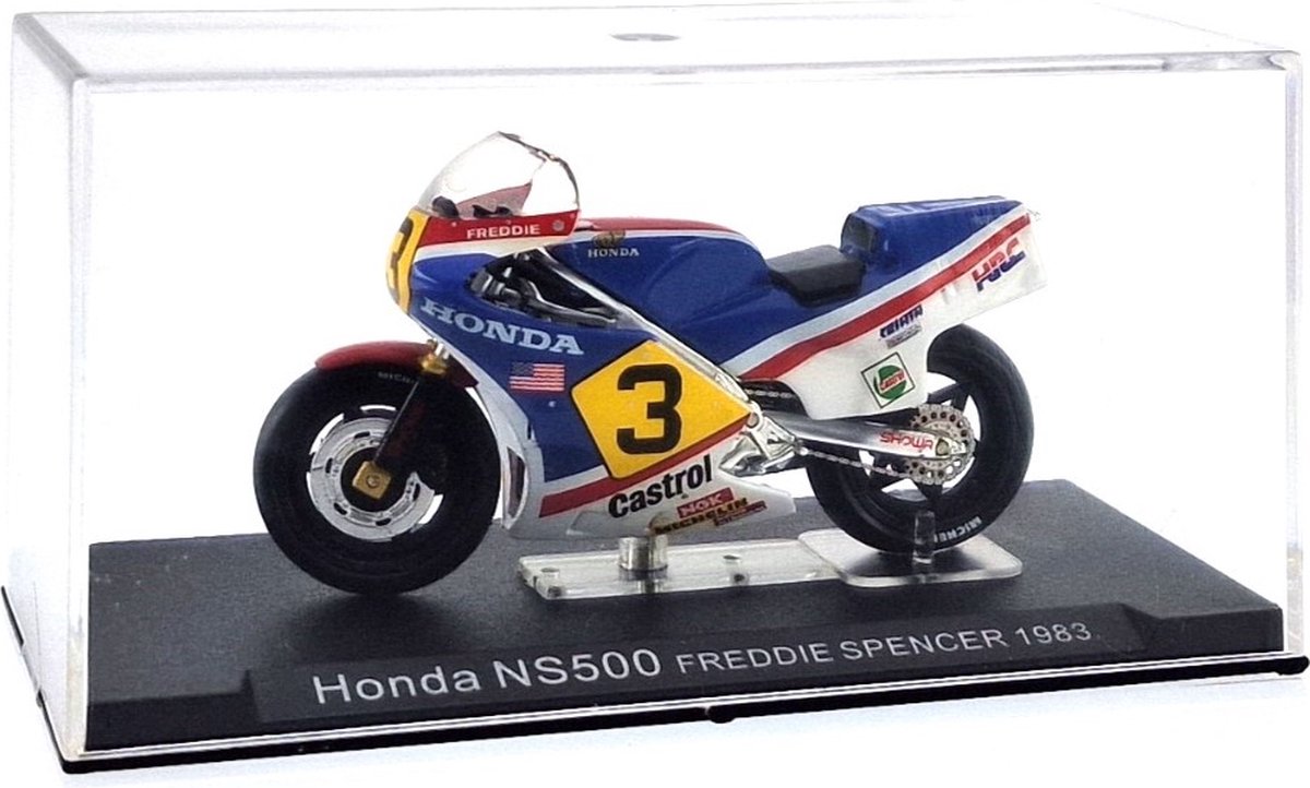 Honda NS500 Freddie Spencer 1983 - Miniatuur motorfiets 1:24