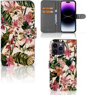 GSM Hoesje Geschikt voor iPhone 15 Pro Max Fotohoesje ontwerpen Flowers