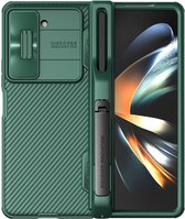 Nillkin CamShield Hoesje Geschikt voor Samsung Galaxy Z Fold 5 - Back Cover met Camera Slider Pen Edition Groen