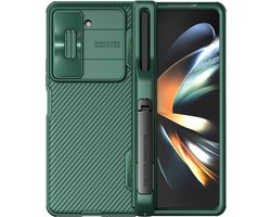 Nillkin CamShield Hoesje Geschikt voor Samsung Galaxy Z Fold 5 - Back Cover met Camera Slider Pen Edition Groen