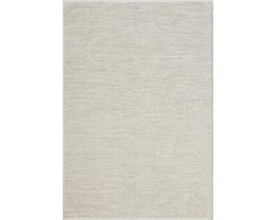 Natur Wool Handgeweven wollen vloerkleed 200x290 in natuurlijke Scandinavische boho-look, handgemaakt voor een unieke stijl - the carpet Boho