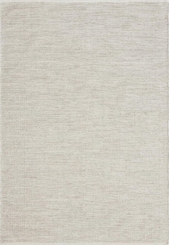 Natur Wool Handgeweven wollen vloerkleed 200x290 in natuurlijke Scandinavische boho-look, handgemaakt voor een unieke stijl - the carpet Boho