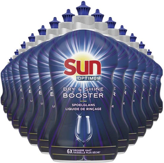 Sun - Dry & Shine Spoelglans voor Vaatwasser Booster - Voordeelverpakking  14 x 450 ml | bol