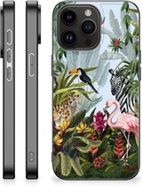 Coque de téléphone à imprimé animal adaptée à iPhone 15 Pro Max Jungle