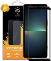 3-Pack Sony Xperia 5 V Screenprotectors - MobyDefend Screensaver Met Zwarte Randen - Gehard Glas - Glasplaatjes Geschikt Voor Sony Xperia 5 V
