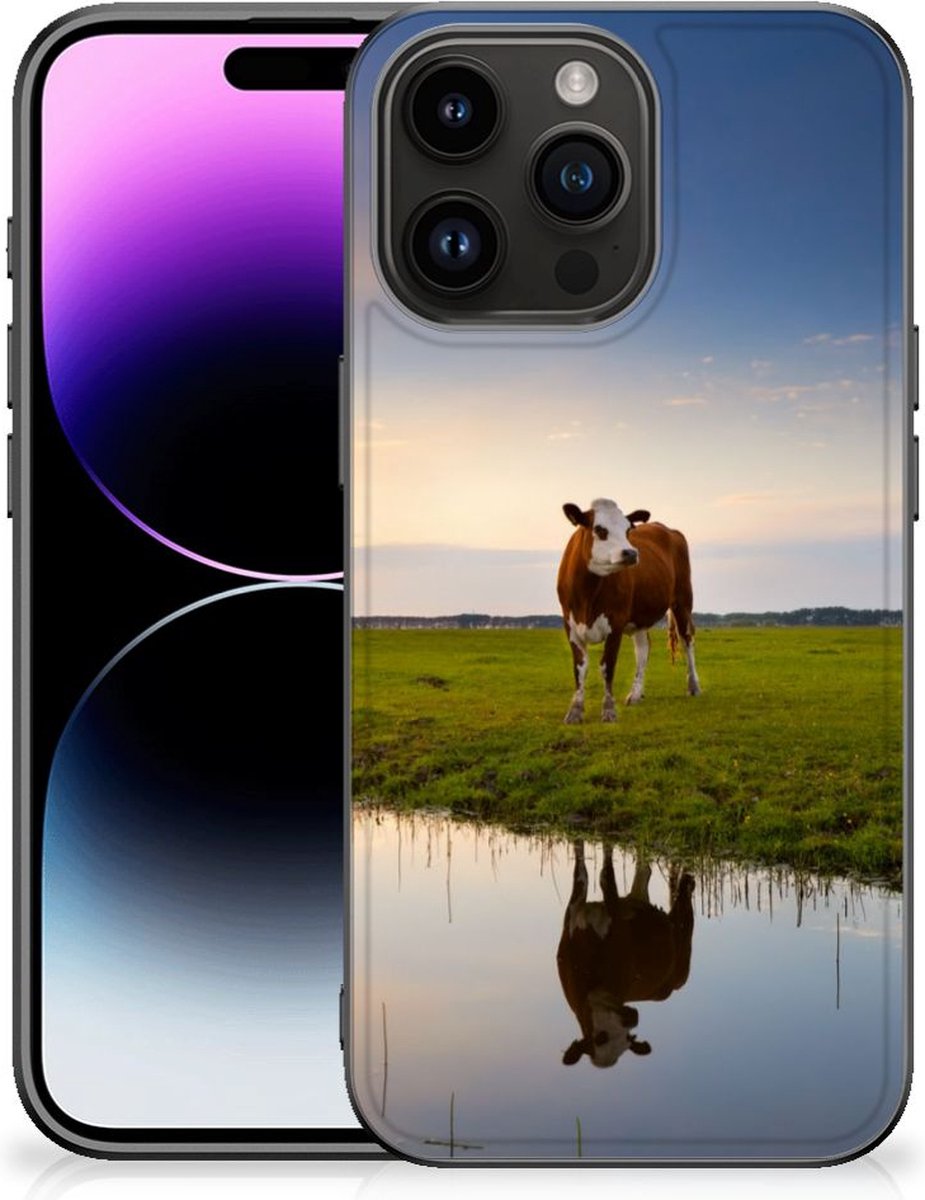 iPhone 15 Pro Max Dierenprint Telefoonhoesje Koe