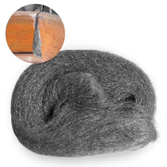 Staalwol ongediertebestrijding - Tegen muizen - Sponsjes - Muizengaas - Muizenverjager - Rattengaas - 200 gram - 1 meter