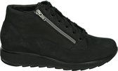 Durea 9767 K - VeterlaarzenHoge sneakersDames sneakersDames veterschoenenHalf-hoge schoenen - Kleur: Zwart - Maat: 38