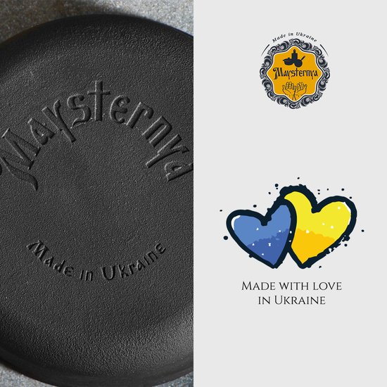 MAYSTERNYA Grillpan Gietijzer - 28 x 28 x 4 cm - Geschikt Voor Inductie - Steakpan - Grillen - Bakken - BBQ Accessoires - Grillplaat - Barbecue - Gietijzer - Pannenset - Barbecue Cadeau - Cadeau - Cadeaupakket - Mat Zwart