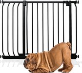 Bettacare Elite Dog Fence, 89 cm - 98 cm, Zwart mat, clôture à montage sous pression pour Chiens et chiots, barrière pour animaux de compagnie et chiens, installation facile