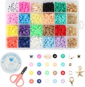Ensemble de perles - 4000 pièces - Perles polymères - Boîte à perles - Perles Katsuki - Faire de la joaillerie - Perles lettre - Ensemble de perles complet