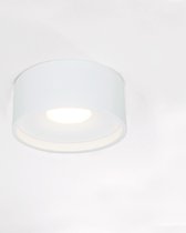 Plafondlamp Oran Wit - Ø12cm - LED 10W 2700K 720lm - IP54 - Dimbaar > spots verlichting buiten led wit | opbouwspot led wit | plafondlamp badkamer wit | plafonniere led wit | led lamp wit | sfeer lamp wit | design lamp wit