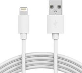 CHPN - Oplaadkabel - Kabel geschikt voor iPhone - iPhone oplader - Wit - USB - Lightning - 2M