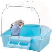 Bol.com Papegaai badbox hangende kooi voor huisdieren vogel papegaai transparant badkuip vogelkooi accessoires badkuip voor park... aanbieding
