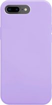 Coverzs Pastel siliconen hoesje geschikt voor Apple iPhone 7 / 8 Plus - optimale bescherming - silicone case - backcover - paars