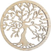 Levensboom wanddecoratie natuurlijk hout boom wanddecoratie Tree of Life Wooden Wall Decoration Family Wall Art Geometrische ornamenten Minimalistische muurkunst hangende decoratie