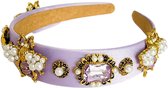 Dottilove Elisa Bee-haarband - Haar accessoire - Sierklem - Sier accessoire - Paars