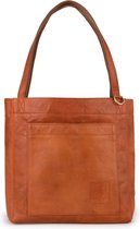 Berliner Bags Vintage Leren Shopper Seville, Handtas voor Vrouwen - Bruin