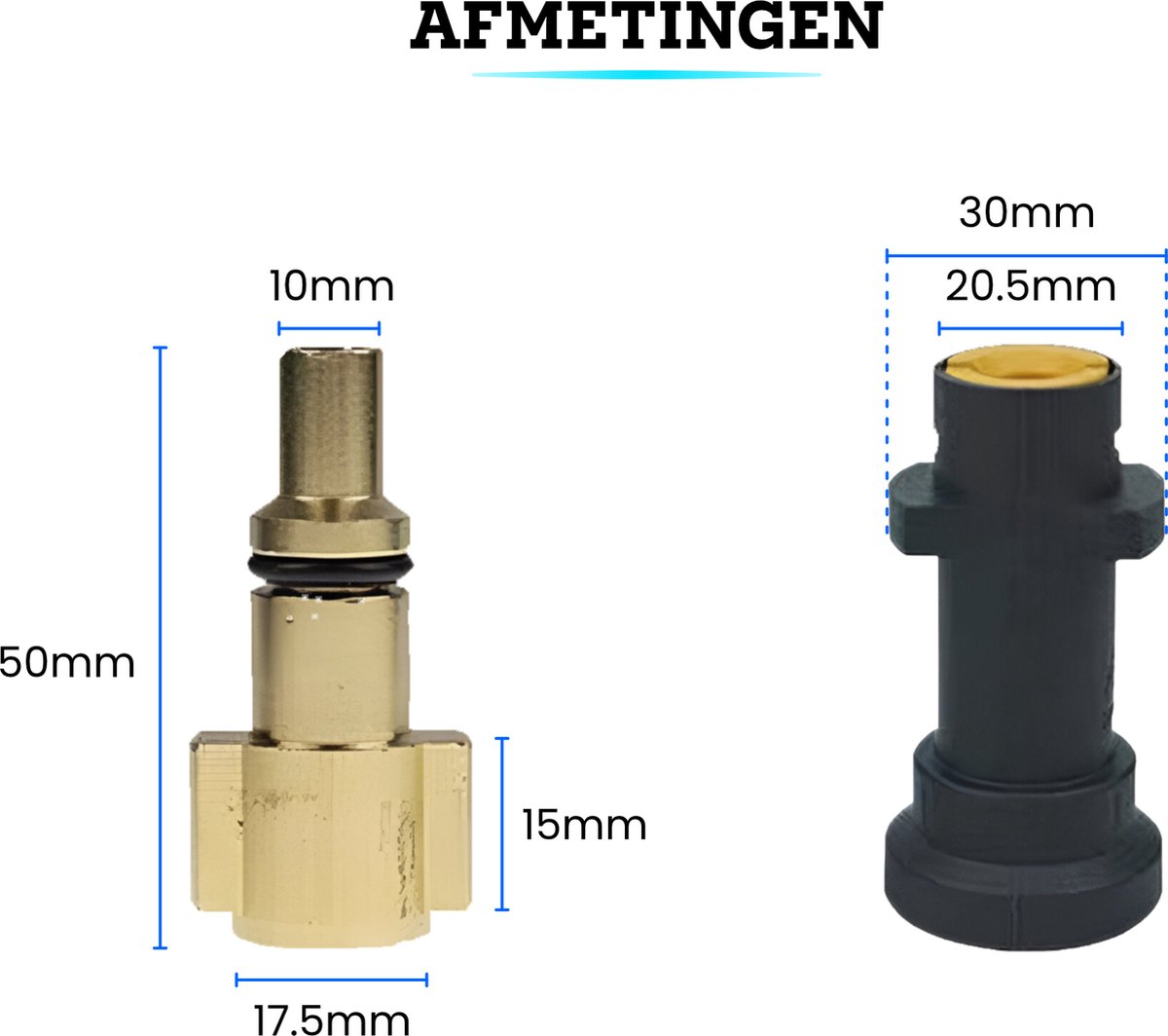 Rioolslang 20 Meter Geschikt Voor Kärcher K2, K3, K4, K5, K6, K7 & Lavor Hogedrukreiniger - Afvoerpijp Slang Reiniging Set – foto 3