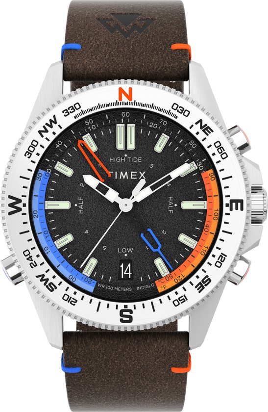 Timex Tide/Temp/Compass TW2V64400 Horloge - Leer - Bruin - Ø 43 mm