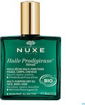 Groene Nuxe Huile Prodigieuse Néroli fles met gouden dop. Bevat 100ml.