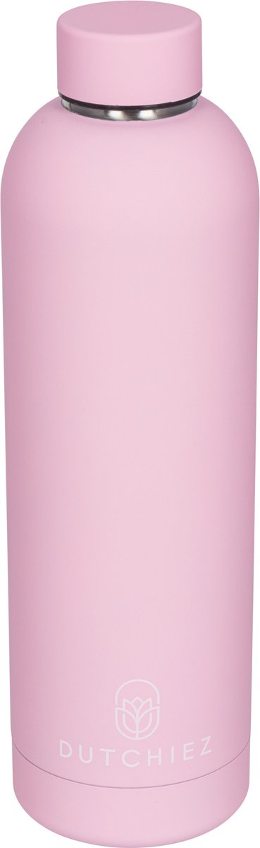 Dutchiez - Drinkfles - Thermosfles - RVS - 750 ml - Pastel Pink