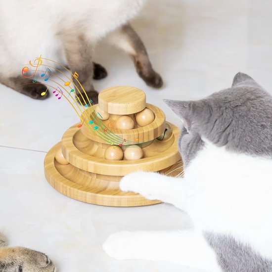 HENGBIRD Kattenspeelgoed, Elektrische Bal met LED-licht, USB-oplaadbaar, Interactief Kattenspeelgoed voor Katten, Automatische 360 Graden Rolbal HENGBIRD Kattenspeelgoed, Elektrische Bal met LED-licht, USB-oplaadbaar, Interactief Kattenspeelgoed voor Katten, Automatische 360 Graden Rolbal