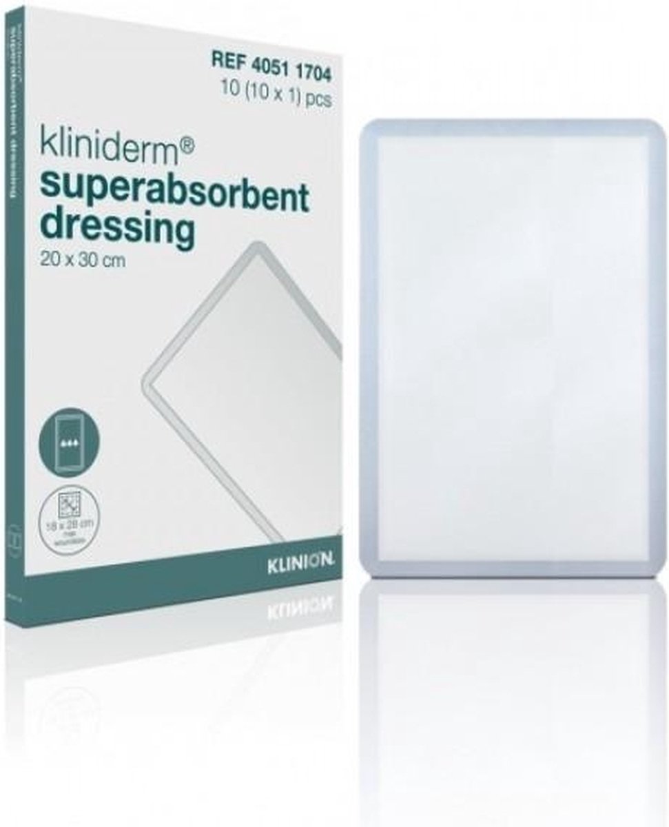 Goedkoopste Kliniderm Superabsorberend verband steriel 20x30cm Klinion
