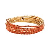 Les Cordes - PAN56 (AB) - Armband - Oranje - Metaal - Juwelen - Sieraden - Dames