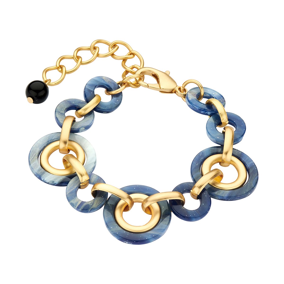 Les Cordes - KADE (AB) - Armband - Blauw - Hars - Juwelen - Sieraden - Dames