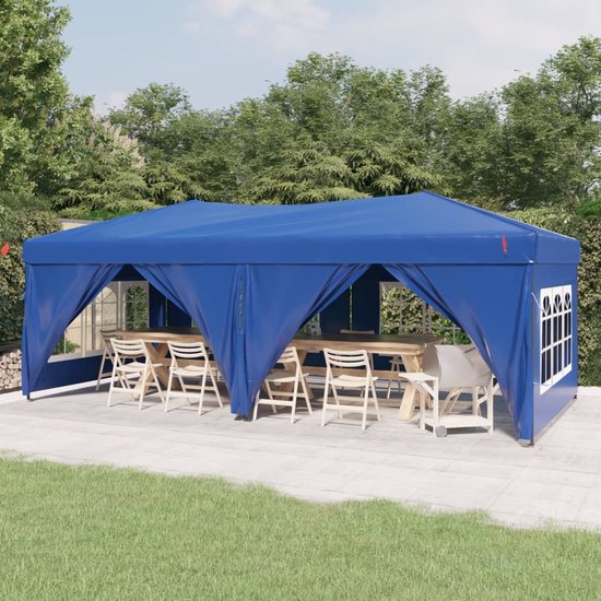 Partytent 3 x 3 meter | Blauw - HandelsOnderneming Michielsen