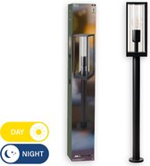 LongLife Lantaarnpaal tuin met lichtsensor - LED lamp incl. - Automatische nachtschakeling - 80 cm
