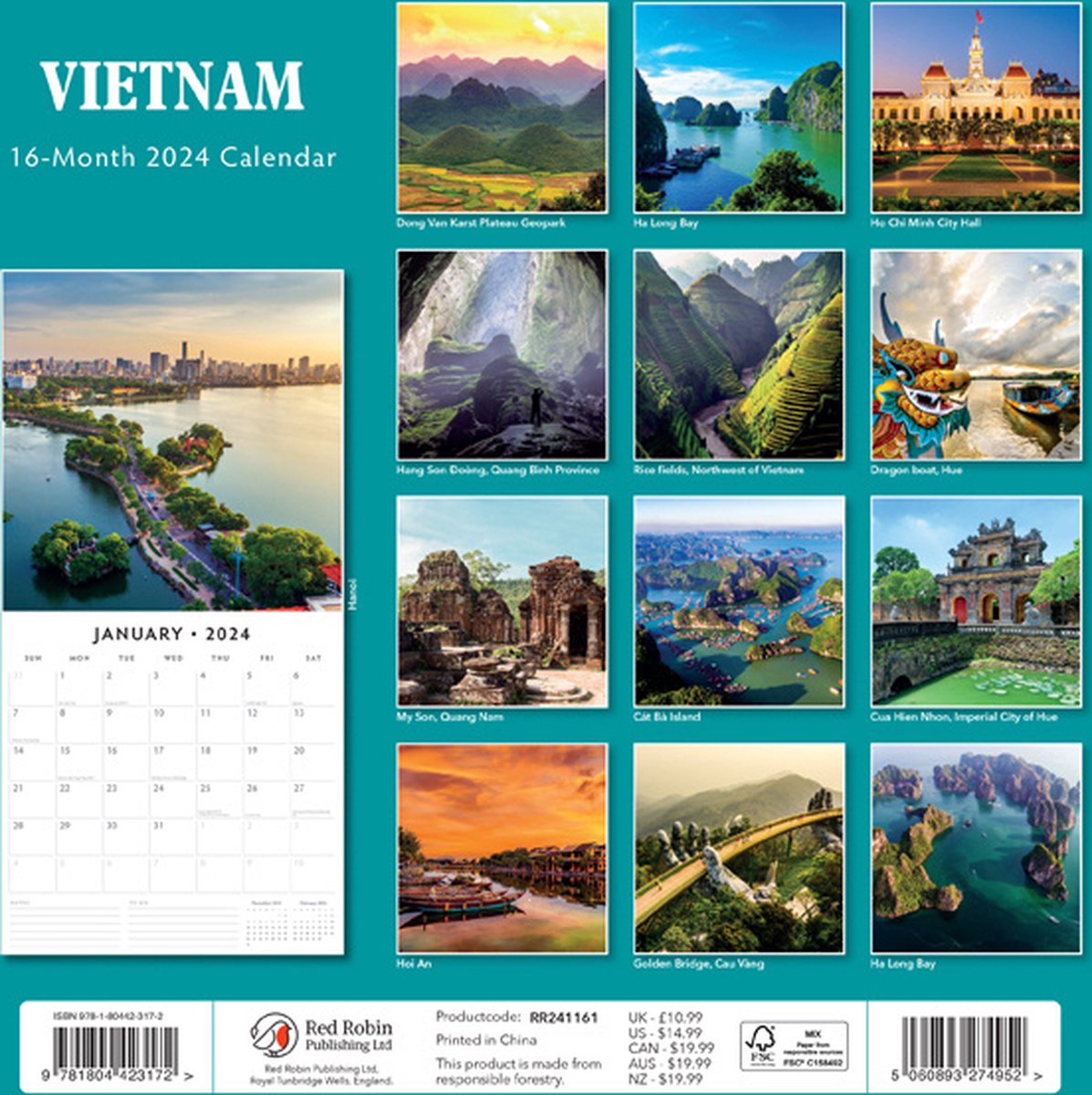 Vietnam Kalender 2024  bol.com