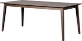 Table à manger extensible en bois Filippa chêne foncé - 180 x 90 cm