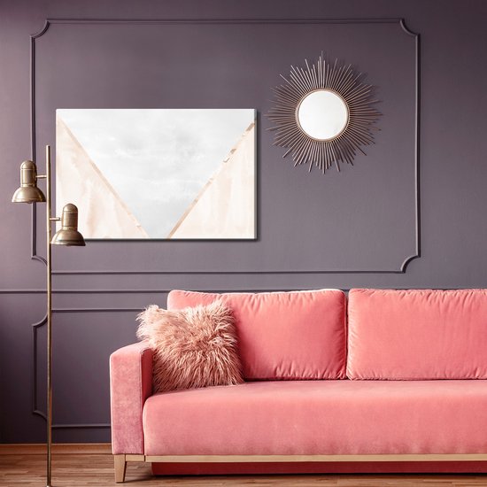 Roi de la Peinture - Tableau sur Toile Abstraction Moderne - 120 x 80 cm