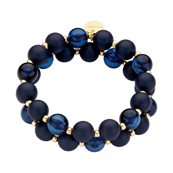 Les Cordes - KAGAN (AB) - Armband - Blauw - Hars - Juwelen - Sieraden - Dames