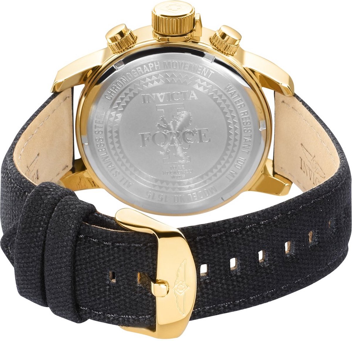 Invicta I Force 1515 Heren Horloge Waterdicht Analoog Quartz Uurwerk Roestvrij. bol