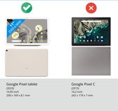 Case2go - Tablet hoes geschikt voor Google Pixel Tablet (2023) - Tri-Fold Book Case - Eenhoorn