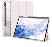 Dux Ducis - Housse pour tablette compatible avec Samsung Galaxy Tab S9 Plus (2023) - Série Toby - Fonction Sleep/Réveil automatique - Tri-Fold Book Case - Rose