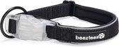 Beeztees Safety Gear Parinca - Hondenhalsband - LED - Nylon - Zwart - 35-40x2 cm