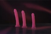 Shots - RealRock REA141GLOPNK1 - Slim Dildo Suction Cup - GitD - 6'' / 15,5 cm - Neon Pink