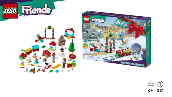 Calendrier de l'Avent LEGO Friends 2023 avec 24 cadeaux - 41758
