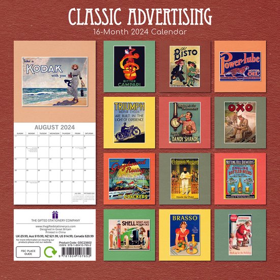 Classic Advertising Kalender 2024