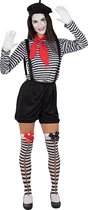 Funidelia | Mimekostuum Voor voor vrouwen  Clowns, Circus, Originele en Leuke - Kostuum voor Volwassenen Accessoire verkleedkleding en rekwisieten voor Halloween, carnaval & feesten - Maat M - L - Zwart