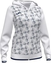 Joma Supernova III Sweater Met Ritssluiting White / Dark Navy - M - Dames