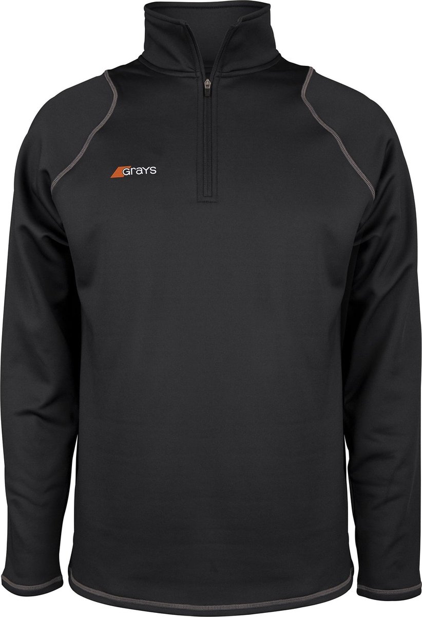 Grays hockeykleding Questa 1/4 Zip Fleece Snr Zwart - maat 2XL