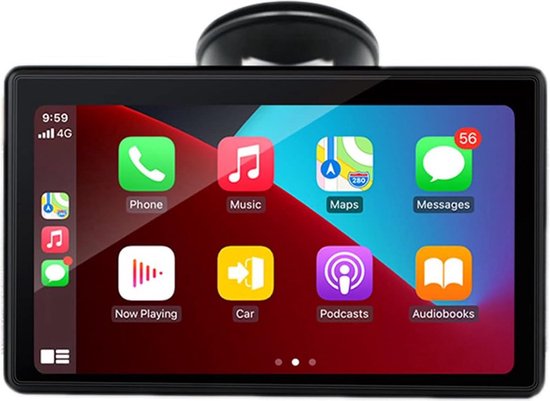 Navigatiesysteem 7 Inch Geschikt voor Apple CarPlay (Draadloos) en Android Auto - Nieuw Model - Universeel Geschikt voor alle Auto's